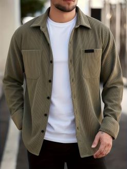 Men’s Corduroy Overshirt Jacket